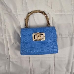 Bamboo Handle Mini Purse